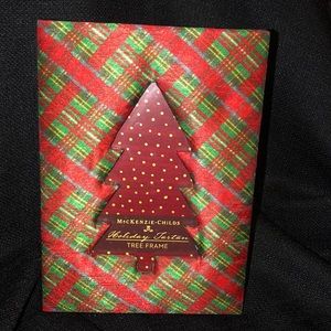 Mackenzie-Childs Christmas tartan picture frame